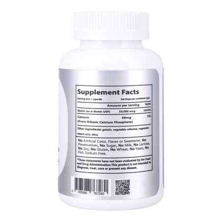 Biotin Capsules 10,000 mcg - Genesisvit Pharma